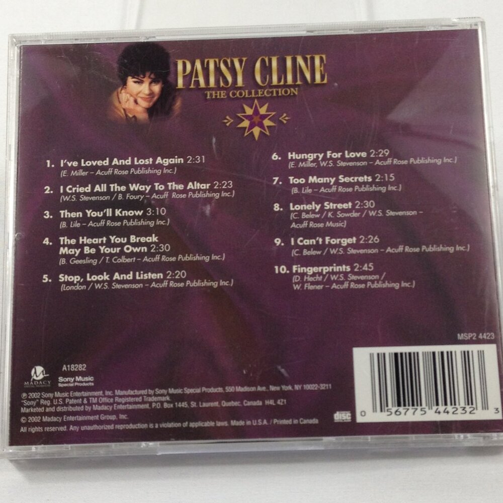 Patsy Cline - The Collection - 2002 - Cd - Used - Picture 2 of 3